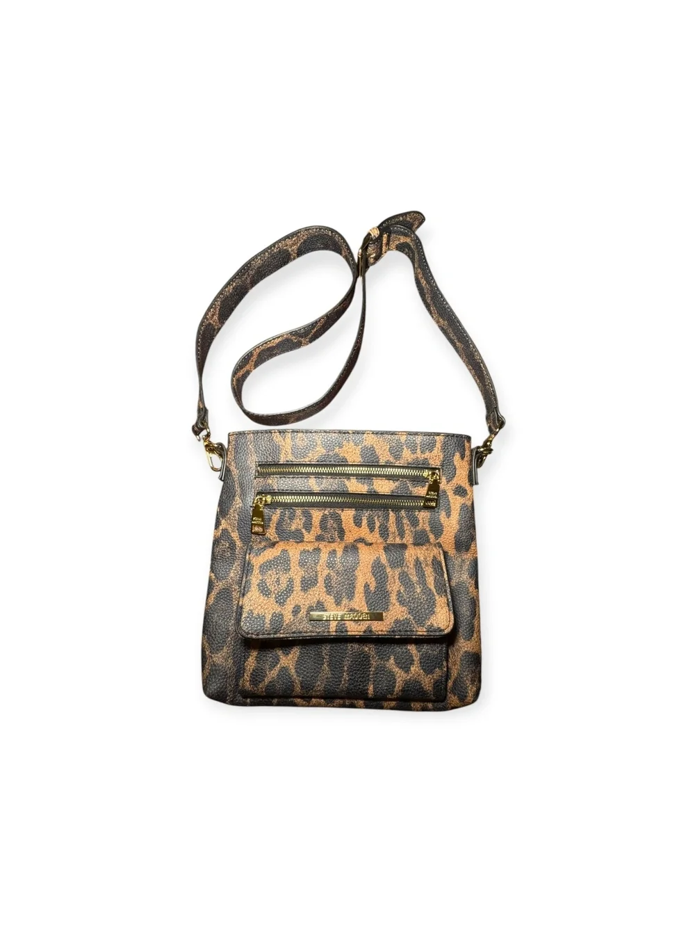 Steve Madden Pleather PU Cross Body Medium Small Bag Purse Adjustable Strap NWOT